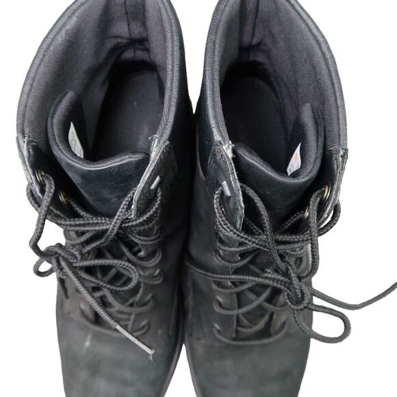 Timberland Shoes Womens 8.5 Boots Fashion Block Heel Lace Up Leather Waterproof - Picture 15 of 15